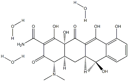 Tetracycline trihydrate,6416-04-2,结构式