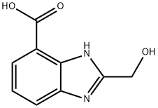 1H-Benzimidazole-4-carboxylicacid,2-(hydroxymethyl)-(9CI) 化学構造式