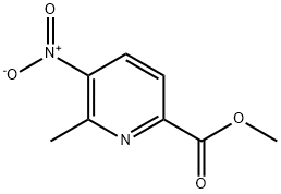 methyl 6-methyl-5-nitropicolinate Struktur