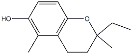 2H-1-Benzopyran-6-ol,2-ethyl-3,4-dihydro-2,5-dimethyl-(9CI) 结构式