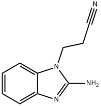 1H-Benzimidazole-1-propanenitrile,2-amino-(9CI) Structure