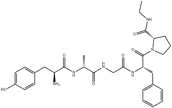 L-Tyr-D-Ala-Gly-L-Phe-L-Pro-NHEt Struktur