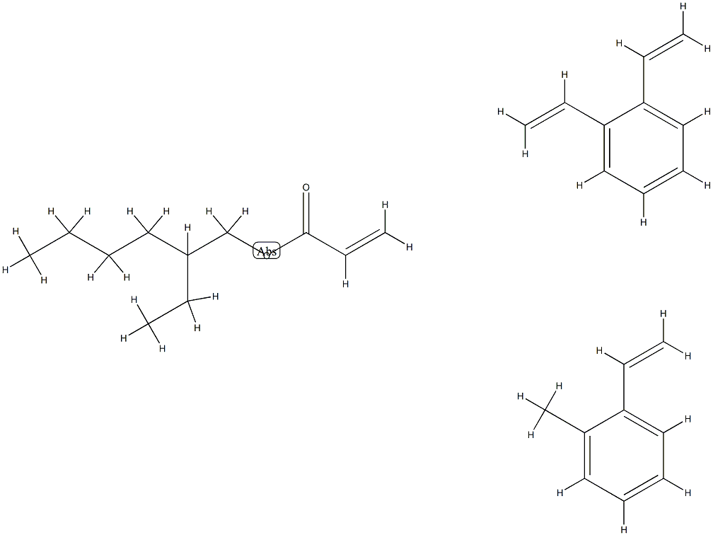 2-Propenoic acid, 2-ethylhexyl ester, polymer with diethenylbenzene and ethenylmethylbenzene Structure