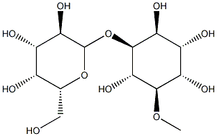 D-chiro-Inositol, 2-O-.alpha.-D-galactopyranosyl-4-O-methyl- Structure