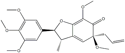 (2S)-3,5-Dihydro-5,7-dimethoxy-3β-methyl-5β-(2-propenyl)-2α-(3,4,5-trimethoxyphenyl)-6(2H)-benzofuranone|
