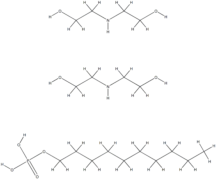 decyl dihydrogen phosphate, compound with 2,2'-iminodiethanol (1:2) Structure