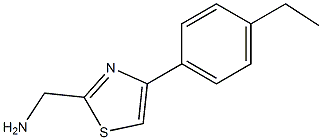 2-Thiazolemethanamine,4-(4-ethylphenyl)-(9CI) Structure