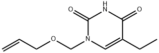 2,4(1H,3H)-Pyrimidinedione,5-ethyl-1-[(2-propenyloxy)methyl]-(9CI) 化学構造式