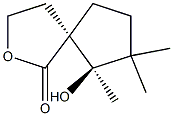 2-Oxaspiro[4.4]nonan-1-one,6-hydroxy-6,7,7-trimethyl-,(5R,6R)-rel-(9CI) 化学構造式