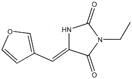 2,4-Imidazolidinedione,3-ethyl-5-(3-furanylmethylene)-(9CI) Structure