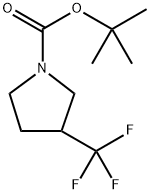 3-(三氟甲基)吡咯烷-1-羧酸叔丁酯,644970-40-1,结构式