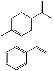 Benzene, ethenyl-, polymer with 1-methyl-4-(1-methylethenyl)cyclohexene Struktur