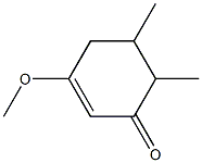2-Cyclohexen-1-one,3-methoxy-5,6-dimethyl-(9CI) 化学構造式