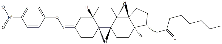 17β-Heptanoyloxy-5α-androstan-3-one O-(p-nitrophenyl)oxime,64584-47-0,结构式