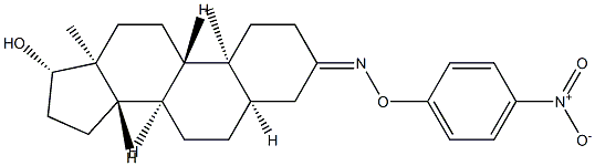 17β-Hydroxy-5β-androstan-3-one O-(p-nitrophenyl)oxime,64584-72-1,结构式