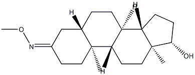 17β-Hydroxy-5α-androstan-3-one O-methyl oxime,64625-46-3,结构式
