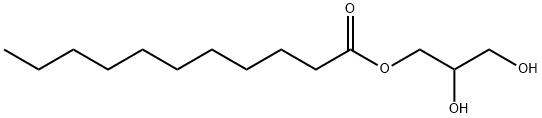 Undecanoic acid 2,3-dihydroxypropyl ester, 64633-19-8, 结构式