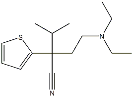 α-[2-(Diethylamino)ethyl]-α-(1-methylethyl)-2-thiopheneacetonitrile Structure