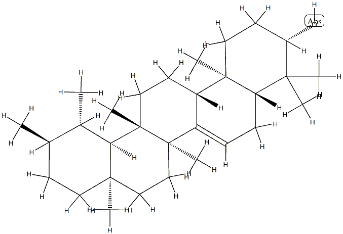 D:C-Friedours-7-en-3-ol, (3beta)- Struktur