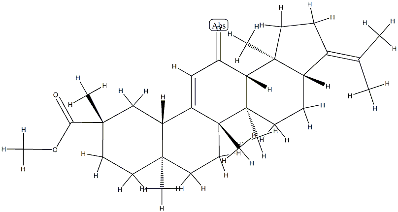 (18α)-11-Oxo-A-neooleana-3,12-dien-30-oic acid methyl ester Structure