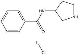 N-(吡咯烷-3-基)苯甲酰胺盐酸, 64724-94-3, 结构式