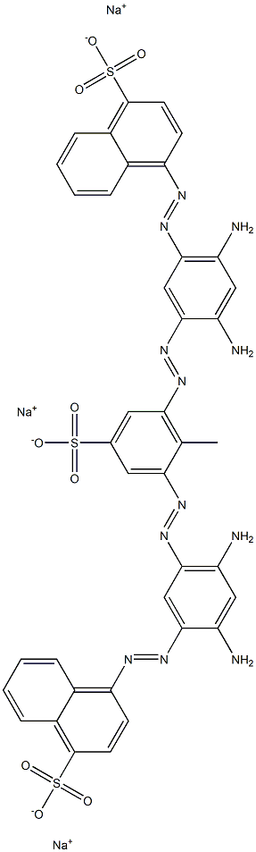 4,4'-[(2-Methyl-5-sodiosulfo-1,3-phenylene)bis[azo(4,6-diamino-3,1-phenylene)azo]]bis[naphthalene-1-sulfonic acid sodium] salt|