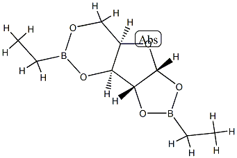1-O,2-O:3-O,5-O-Bis(ethylboranediyl)-α-D-xylofuranose,64780-33-2,结构式
