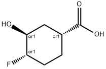Cyclohexanecarboxylic acid, 4-fluoro-3-hydroxy-, (1R,3S,4S)-rel- (9CI),648419-92-5,结构式