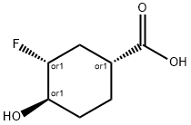 Cyclohexanecarboxylic acid, 3-fluoro-4-hydroxy-, (1R,3R,4R)-rel- (9CI) Structure