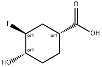 Cyclohexanecarboxylic acid, 3-fluoro-4-hydroxy-, (1R,3S,4S)-rel- (9CI),648419-97-0,结构式
