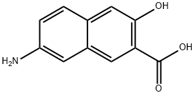 2-Naphthalenecarboxylicacid,7-amino-3-hydroxy-(9CI) 化学構造式