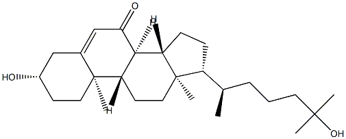 (32)-3,25-Dihydroxycholest-5-en-7-one Structure