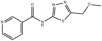 3-Pyridinecarboxamide,N-[5-(methoxymethyl)-1,3,4-thiadiazol-2-yl]-(9CI) Structure