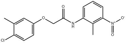 2-(4-chloro-3-methylphenoxy)-N-(2-methyl-3-nitrophenyl)acetamide,650614-54-3,结构式