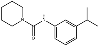 1-Piperidinecarboxamide,N-[3-(1-methylethyl)phenyl]-(9CI) 化学構造式