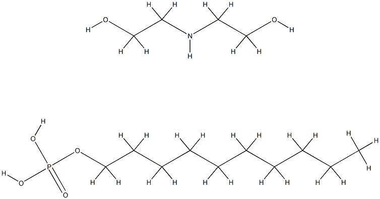 decyl dihydrogen phosphate, compound with 2,2'-iminodiethanol (1:1) Structure