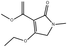 2H-Pyrrol-2-one,4-ethoxy-1,5-dihydro-3-(1-methoxyethenyl)-1-methyl-(9CI) Struktur