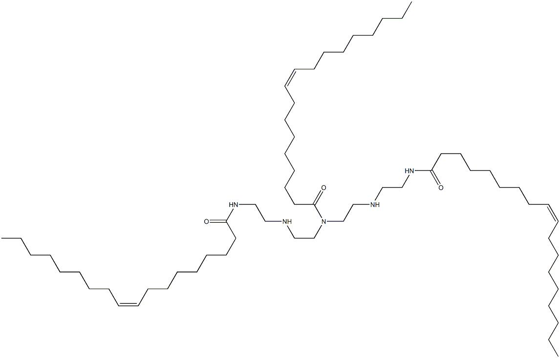 trioleic acid, triamide with N-(2-aminoethyl)-N'-[2-[(2-aminoethyl)amino]ethyl]ethane-1,2-diamine (1:1) Struktur