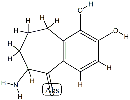 5H-Benzocyclohepten-5-one,6-amino-6,7,8,9-tetrahydro-1,2-dihydroxy-(9CI) Structure