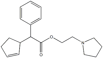 α-(2-Cyclopenten-1-yl)benzeneacetic acid 2-(1-pyrrolidinyl)ethyl ester|