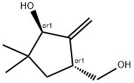 Cyclopentanemethanol, 3-hydroxy-4,4-dimethyl-2-methylene-, (1R,3R)-rel- (9CI) Struktur