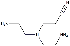 3-[(2-aminoethyl)amino]propiononitrile, N-(2-aminoethyl) derivative Structure