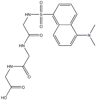 ダンシルトリグリシン 化学構造式