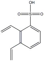 Benzenesulfonic acid, diethenyl-, homopolymer Structure