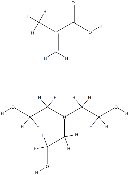 methacrylic acid, compound with 2,2',2''-nitrilotriethanol (1:1) Structure