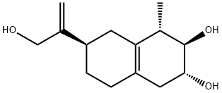 (1S)-1,2,3,4,5,6,7,8-Octahydro-1-methyl-7β-(1-methylene-2-hydroxyethyl)-2β,3α-naphthalenediol Structure