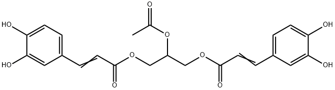 Bis[3-(3,4-dihydroxyphenyl)propenoic acid]2-acetoxy-1,3-propanediyl ester|