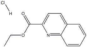 2-Quinolinecarboxylicacid, ethyl ester, hydrochloride (1:1) Structure