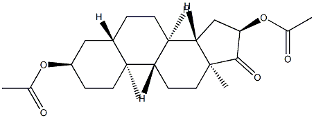 3α,16α-Bis(acetyloxy)-5α-androstan-17-one Structure