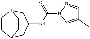 1H-Pyrazole-1-carboxamide,N-1-azabicyclo[3.2.2]non-3-yl-4-methyl-(9CI) 化学構造式